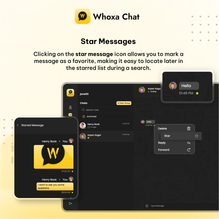 whoxa chat script