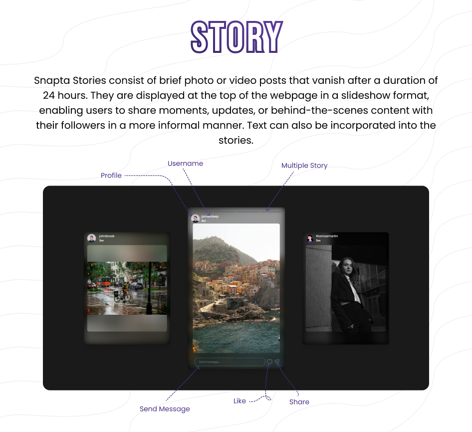 Snapta Web – Instagram Clone Social Network Website with Admin Panel