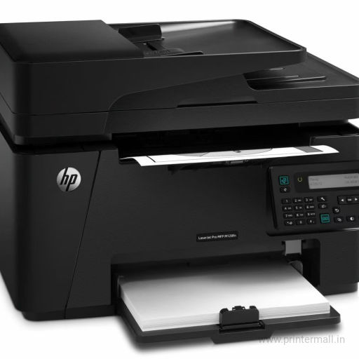 HP MFP M128fn Laserjet Monochrome Printer Print Copy Scan ADF Ethernet Fast 20Ppm