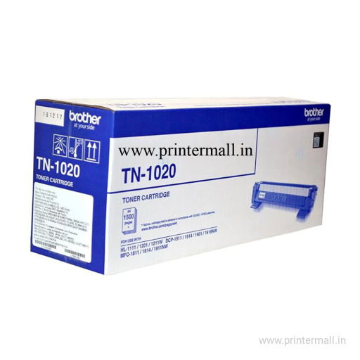 brother TN1020 Toner Life 1500-Pages Models HL-1111 HL-1201 HL-1211W DCP-1511 DCP-1514 DCP-1601 MFC-1811 MFC-1911NW DCP-1616NW