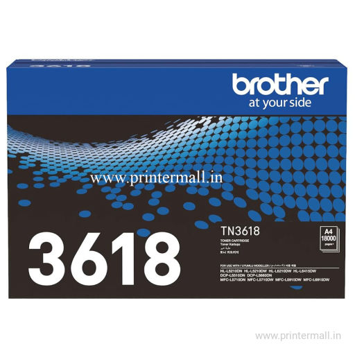 brother TN3618 Toner Life 18000-Copies Models HL-L5000D HL-5100DN HL-L6200DW DCP-L5600DN MFC-L5900W