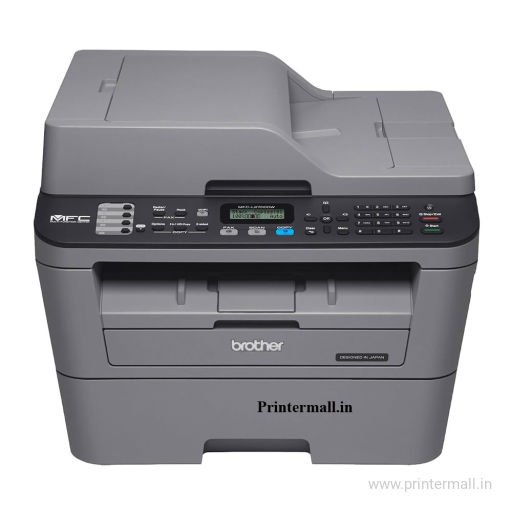 brother MFC L2701DW WiFi Duplex ADF Laser Printer 30 PPM Print Speed Print Scan Copy Fax 2 in 1 ID Copy Button, 2-line LCD Display, 250 Sheets Tray