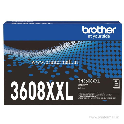 brother TN3608 XXL Toner Life 11000-Pages Models HL-L5000D HL-5100DN HL-L6200DW DCP-L5600DN MFC-L5900W