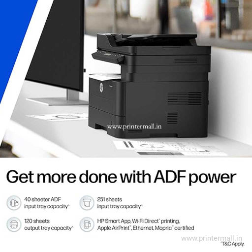 HP 323sdnw Auto Duplex WiFi Laser Printer (New Launch) with ADF Print Scan Copy LCD Display 30 PPM 256 MB Memory