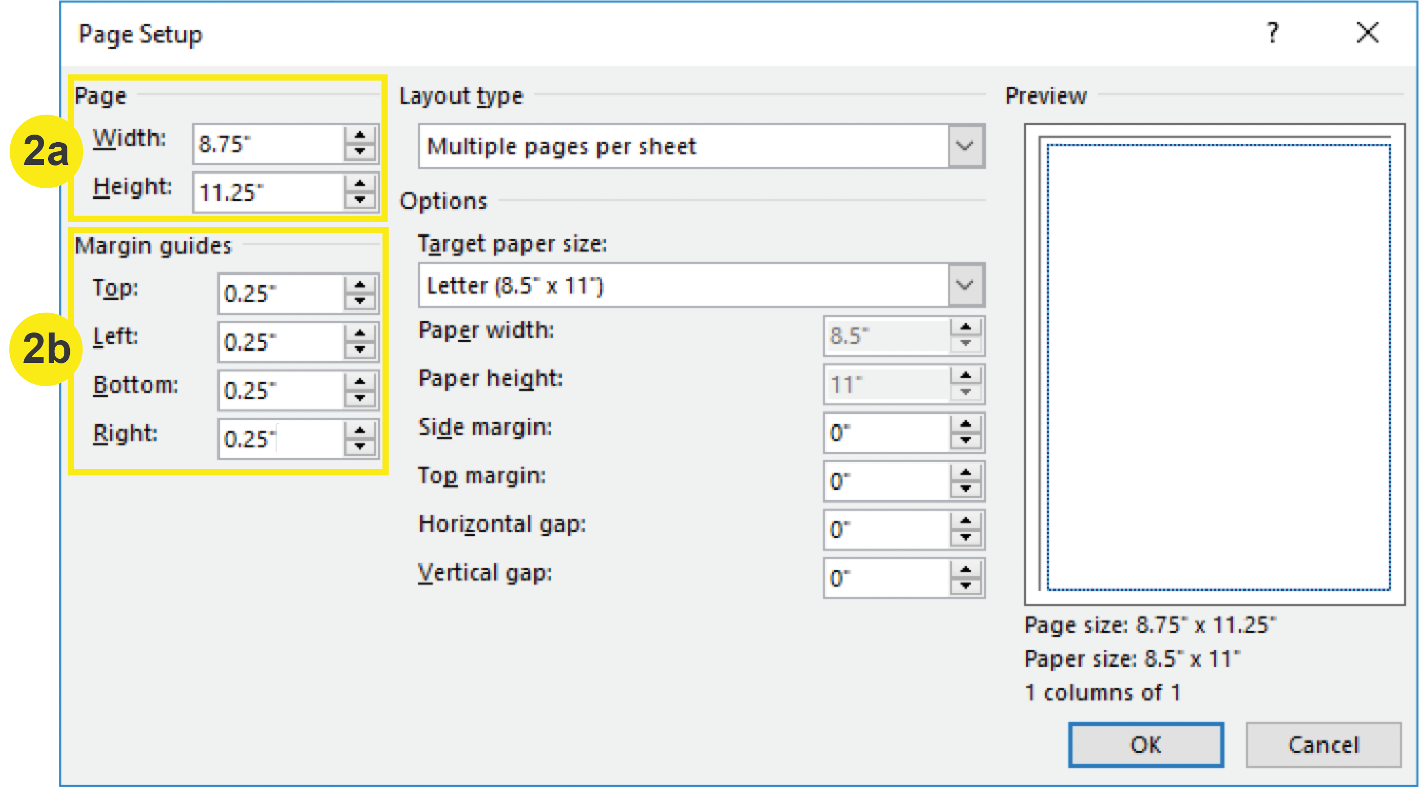 Publisher_Page Setup