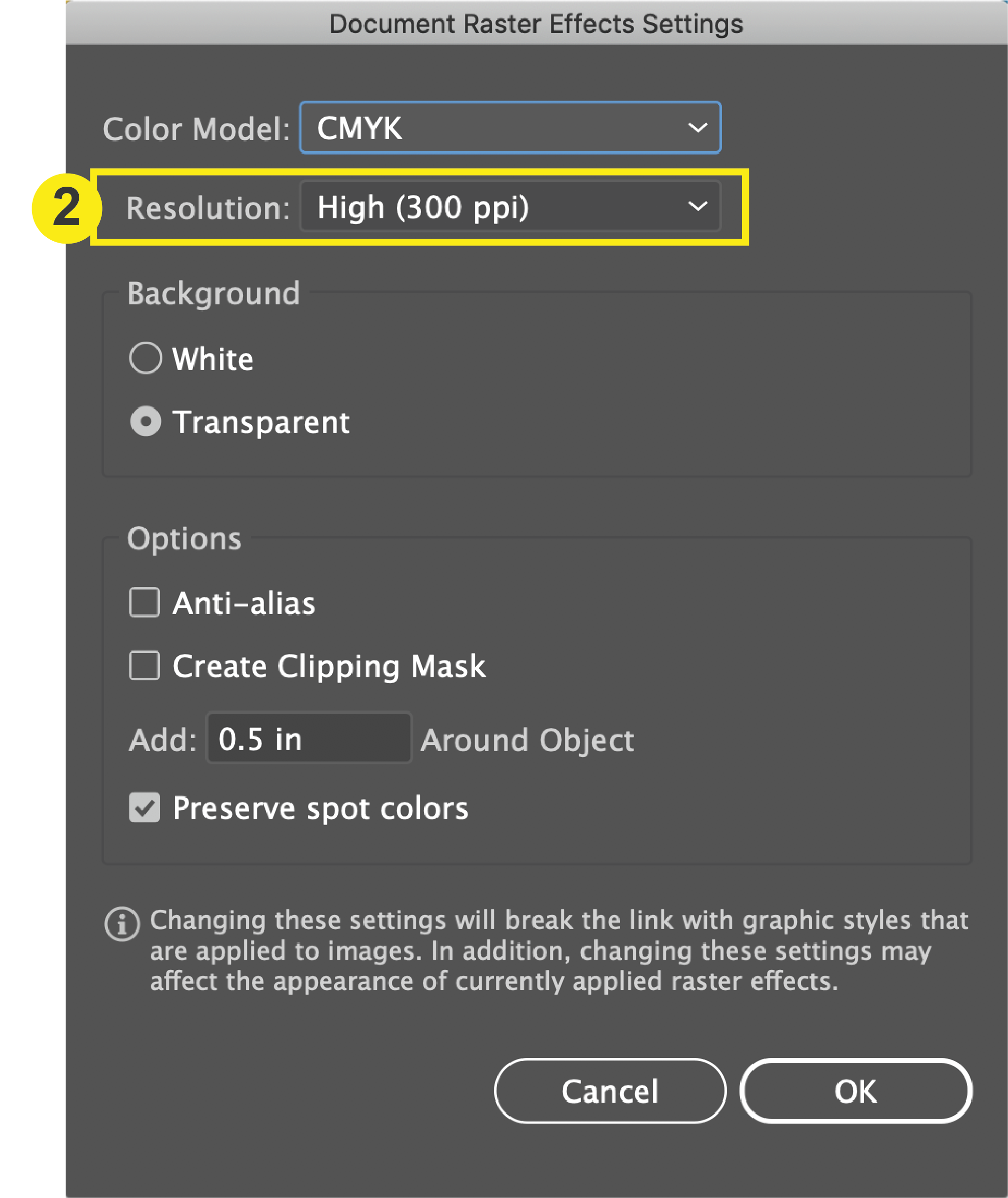 how to change size of image in illustrator