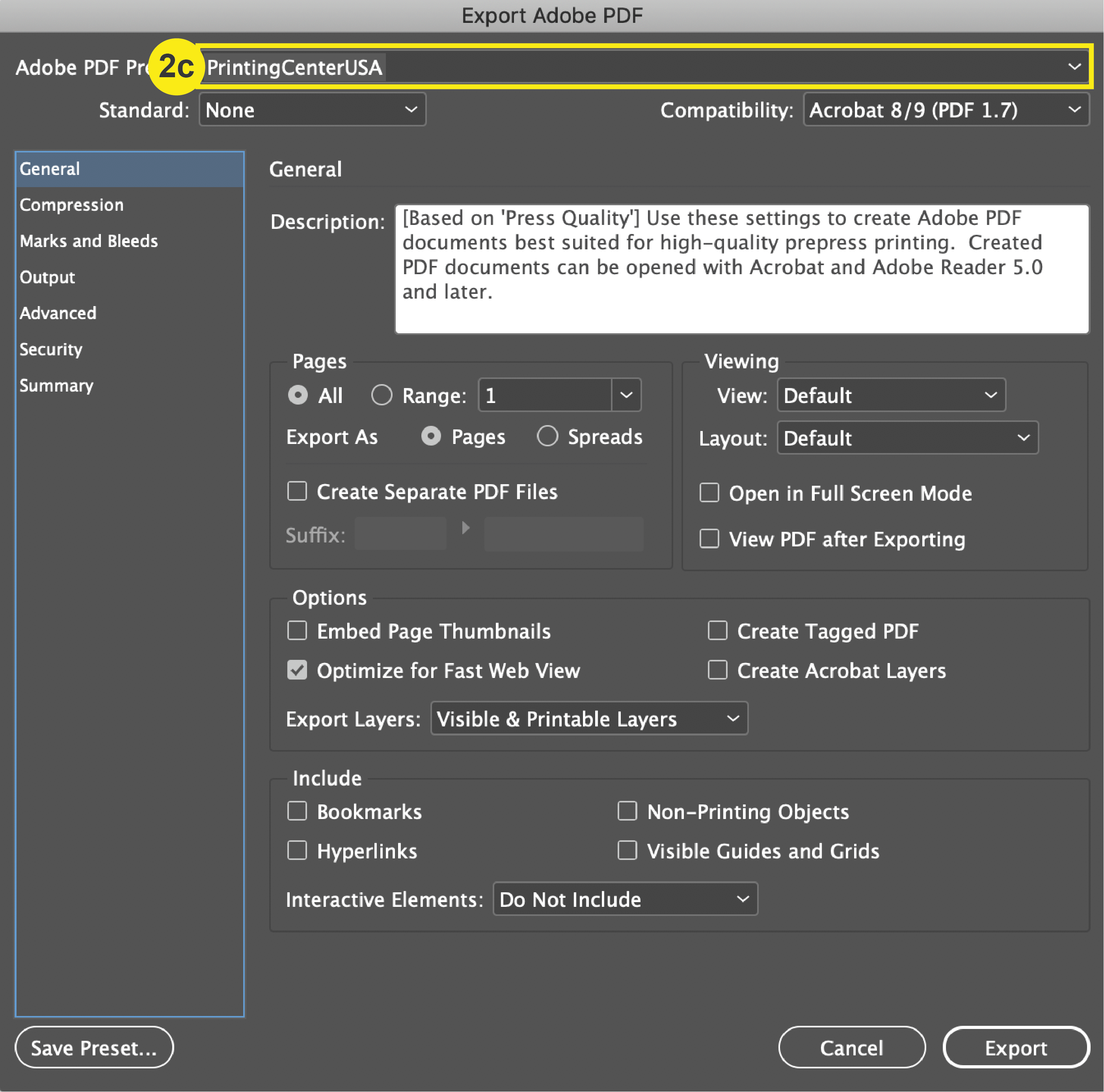 PrintingCenterUsA, Size Tutorial