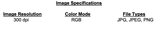 Image Specifications