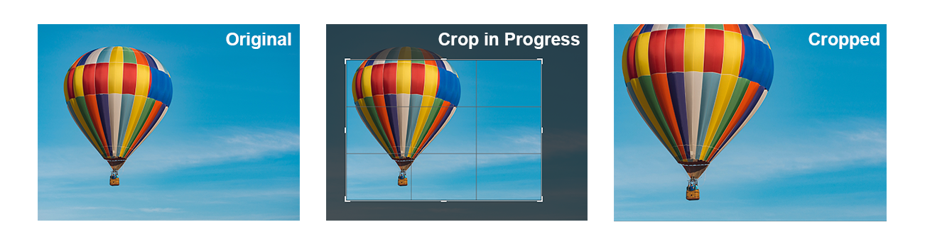 Cropping image in design