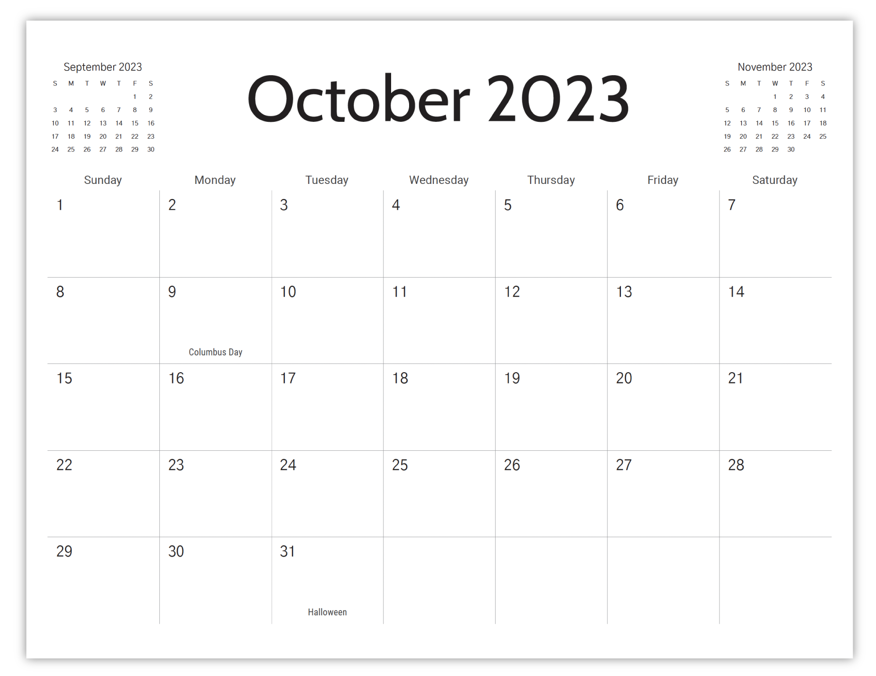 Free Printable Calendar 2023