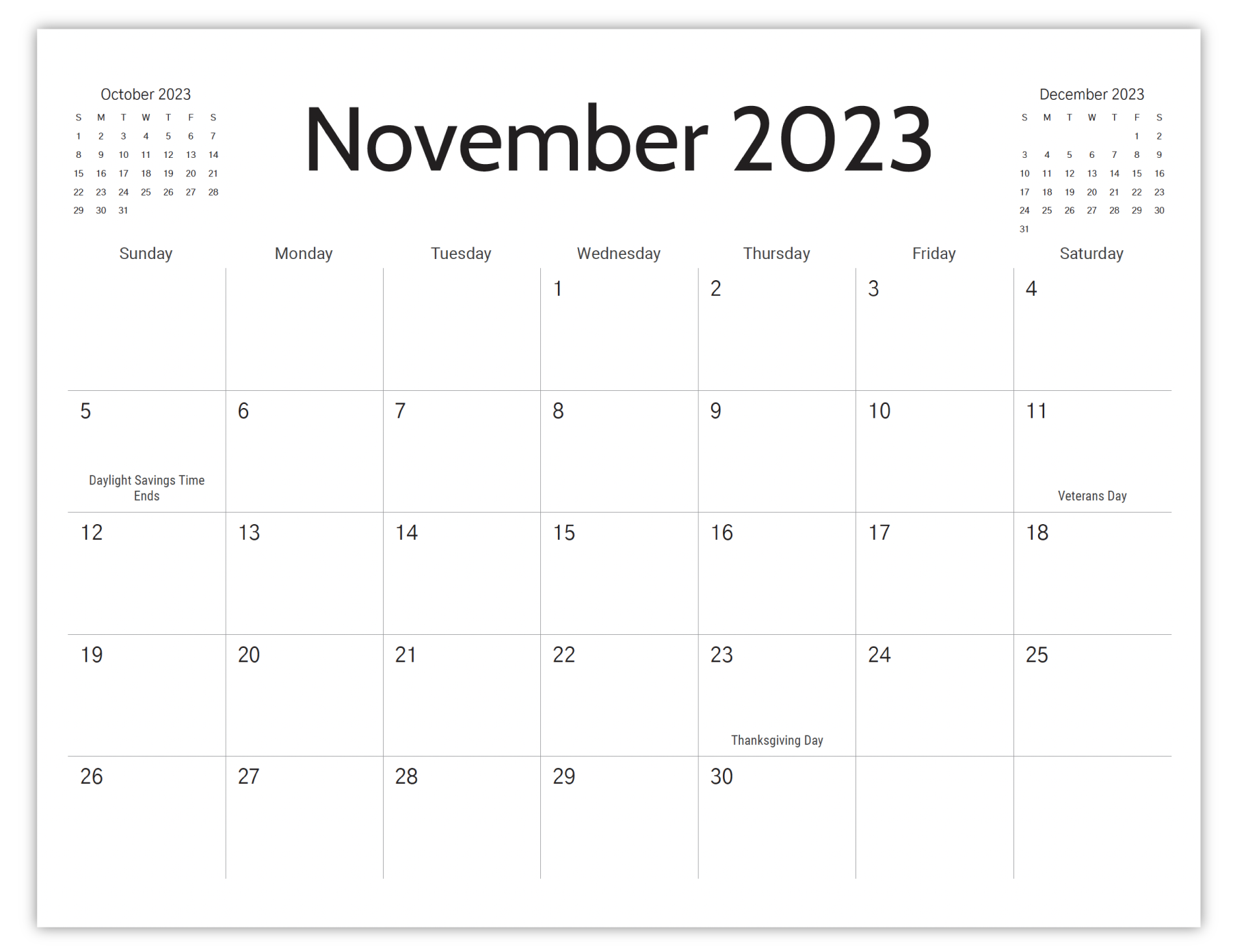 Free Printable Calendar 2023