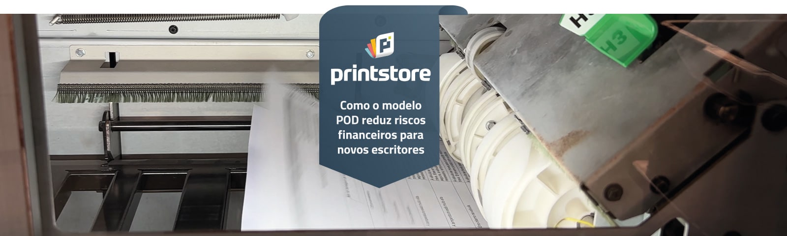 Imagem de destaque do post Como o modelo POD reduz riscos financeiros para novos escritores