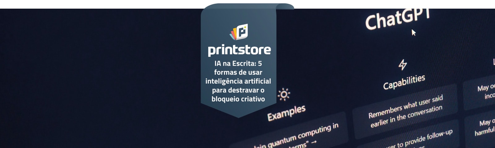 Imagem de destaque do post IA na Escrita: 5 formas de usar inteligência artificial para destravar o bloqueio criativo