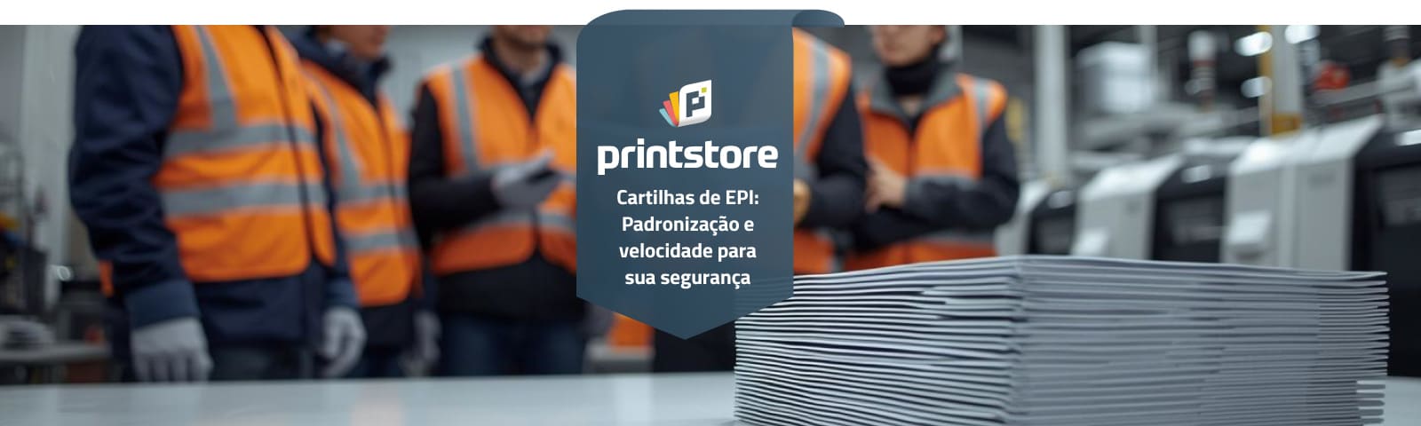 Imagem de destaque do post Cartilhas de EPI: Por que impressões rápidas e de corte reto agilizam o cumprimento das normas de segurança