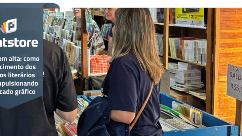 Imagem de destaque do post Feiras em alta: como o crescimento dos eventos literários está impulsionando o mercado gráfico