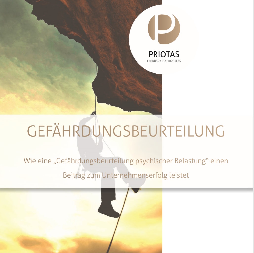 Titelbild Priotas Broschüre Gefährdungsbeurteilung