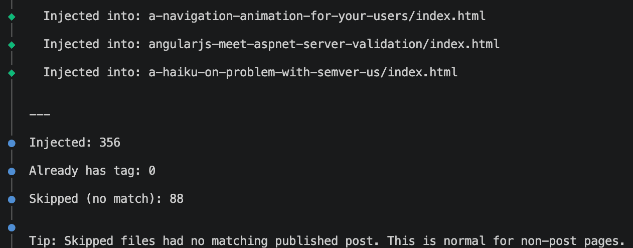 screenshot of injecting