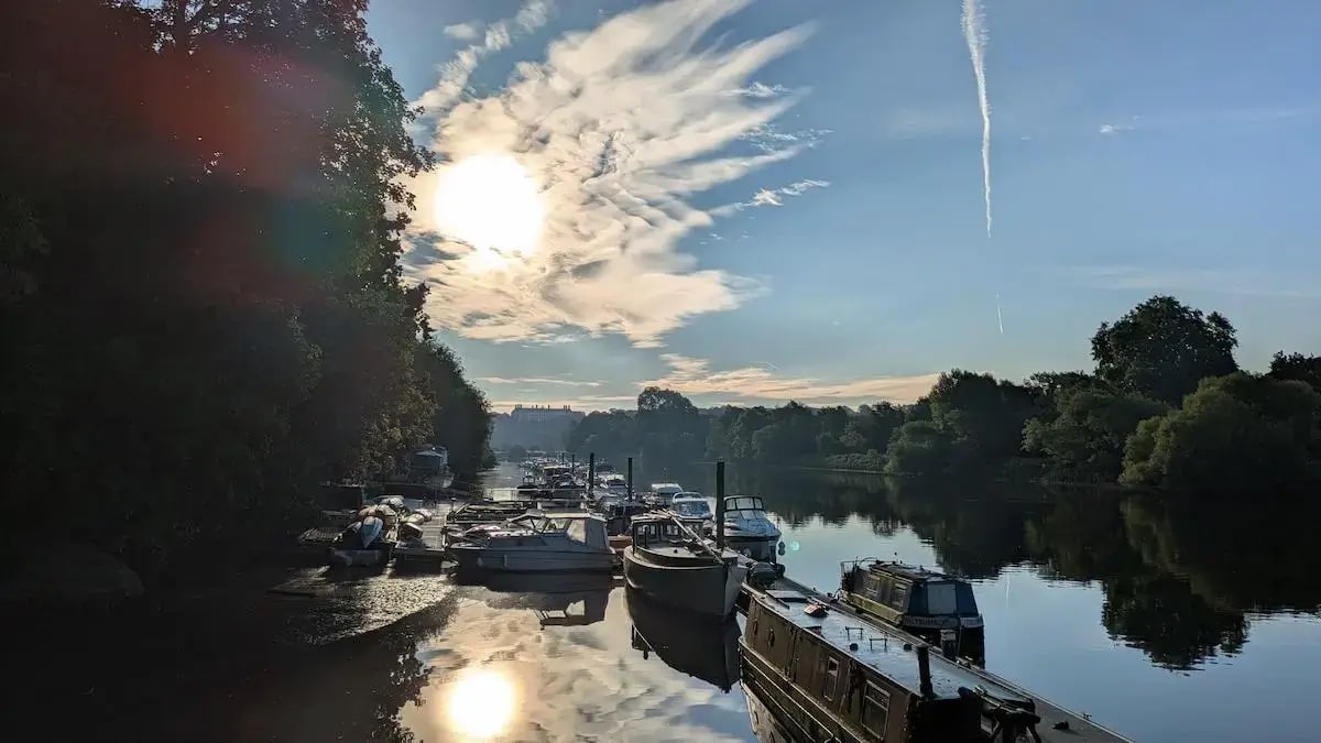 Sunrise at Hammertons Ferry terminal