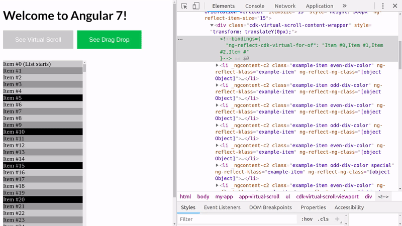 Angular 7 scroll