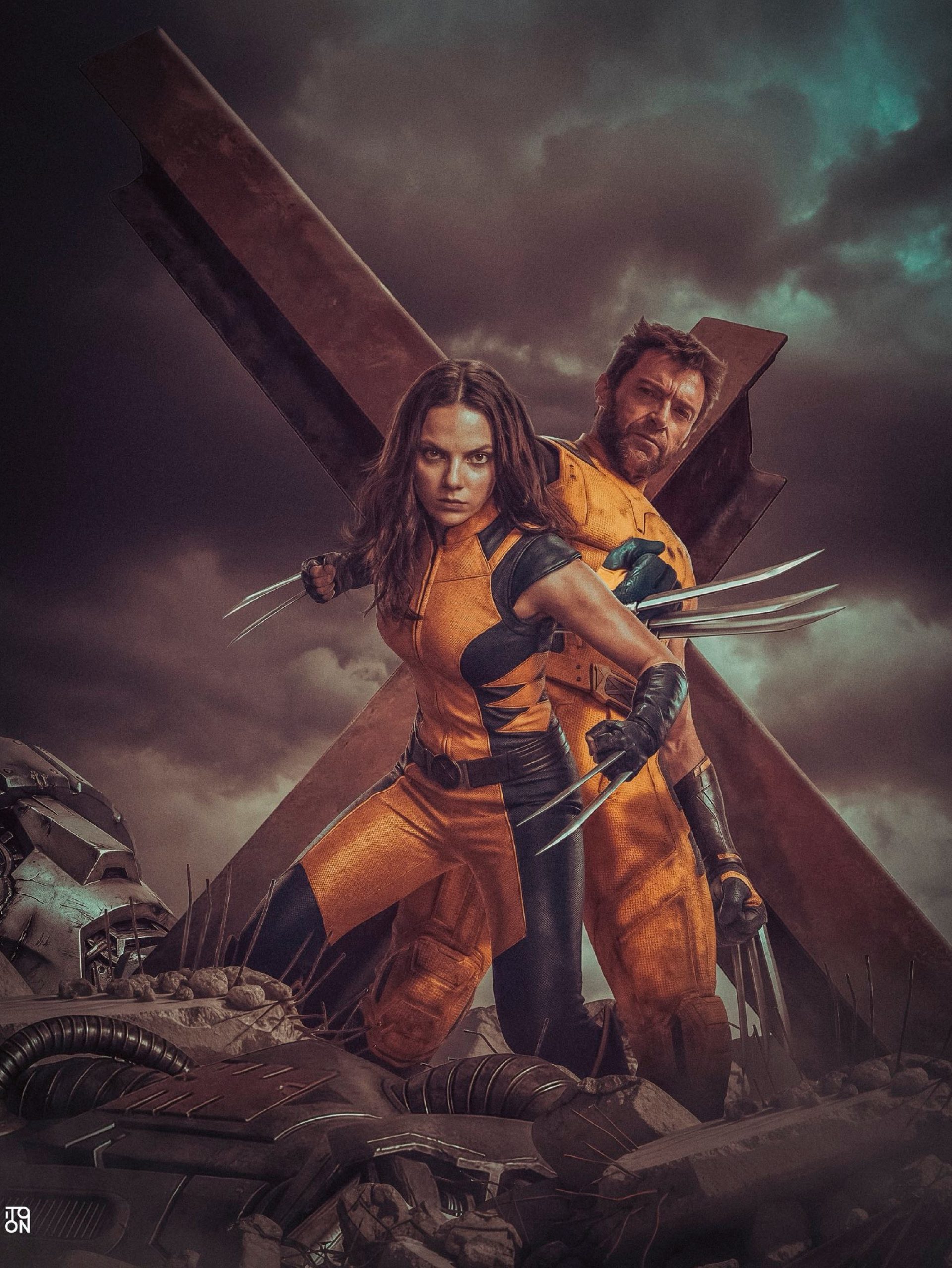 X-Men Metal Art Panel | Titan Forge Art