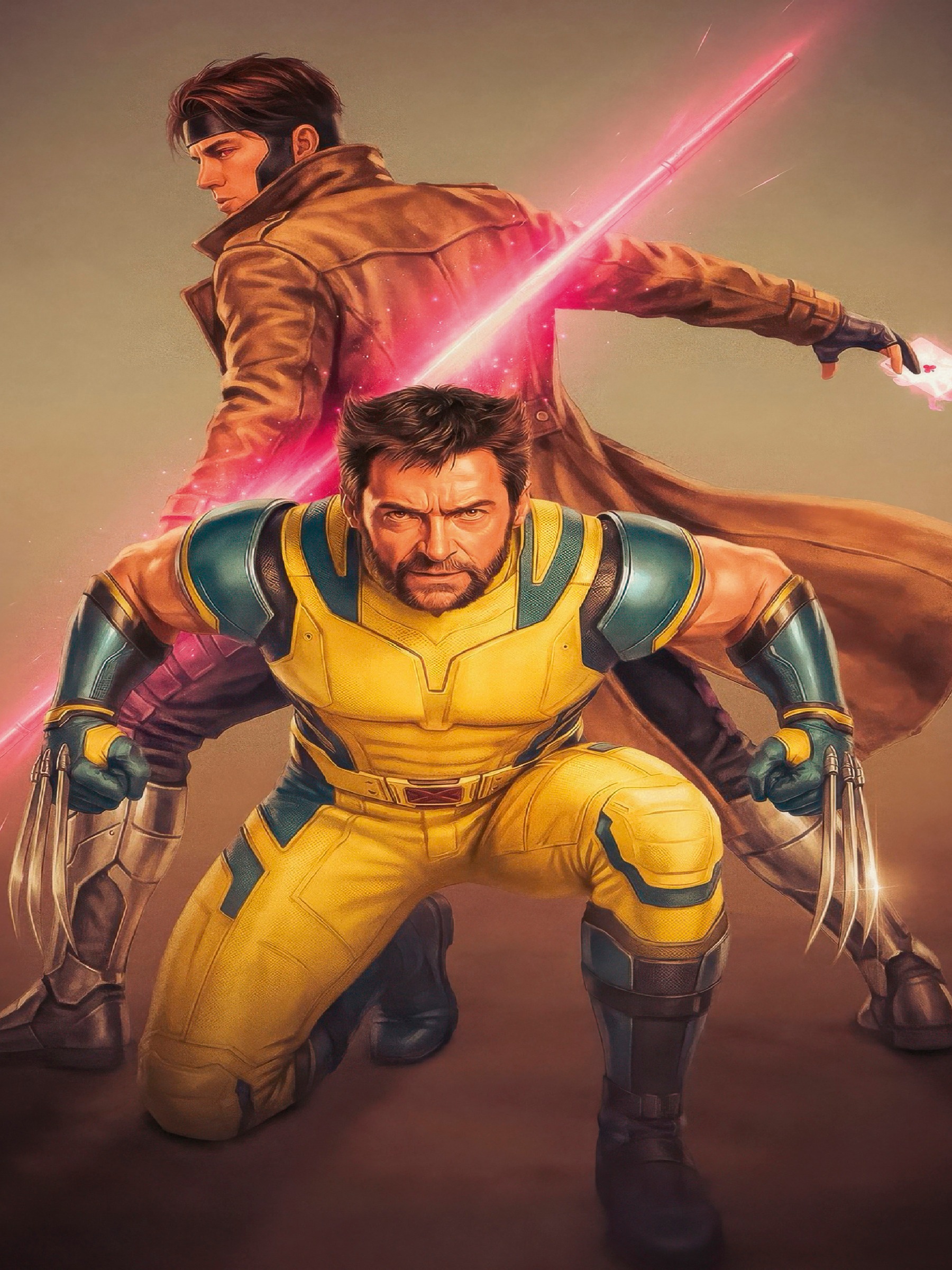 Wolverine X-Men ファンアート 未塗装 高品質ガレージキット Wolverine V Metal Art Panel | Titan Forge Art