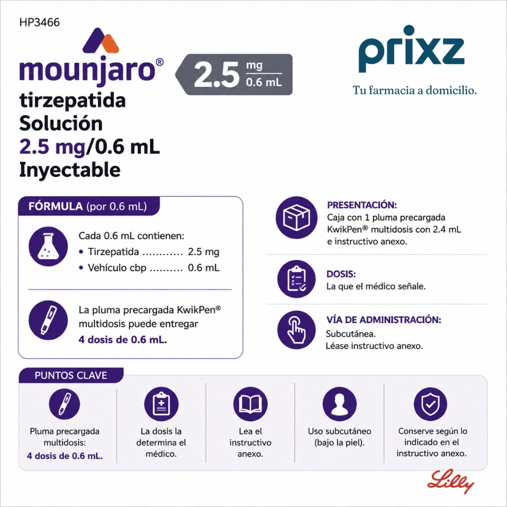 Mounjaro Kwikpen 2.5 Mg/0.6 Ml Con 3 Ml