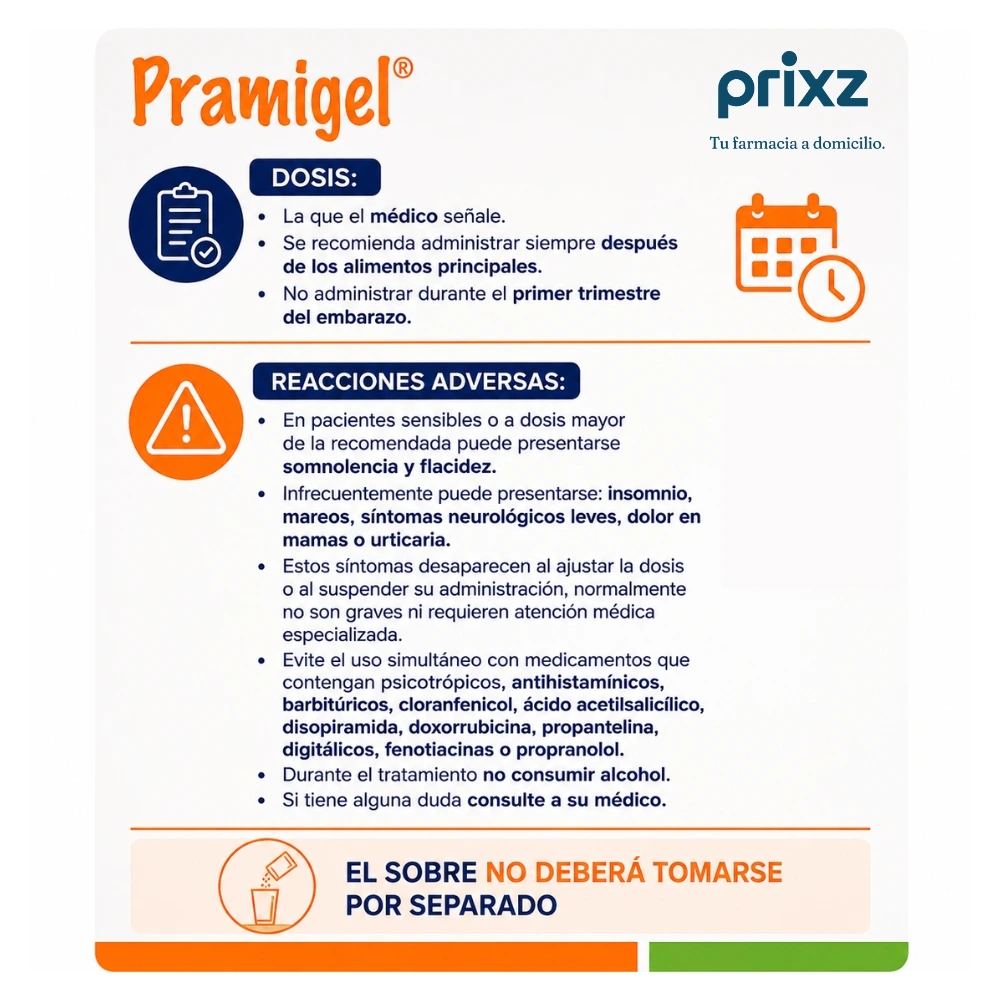 Pramigel 11.88 Mg/3.918 /4.235/0.529 G Con 180 Ml De Suspensión