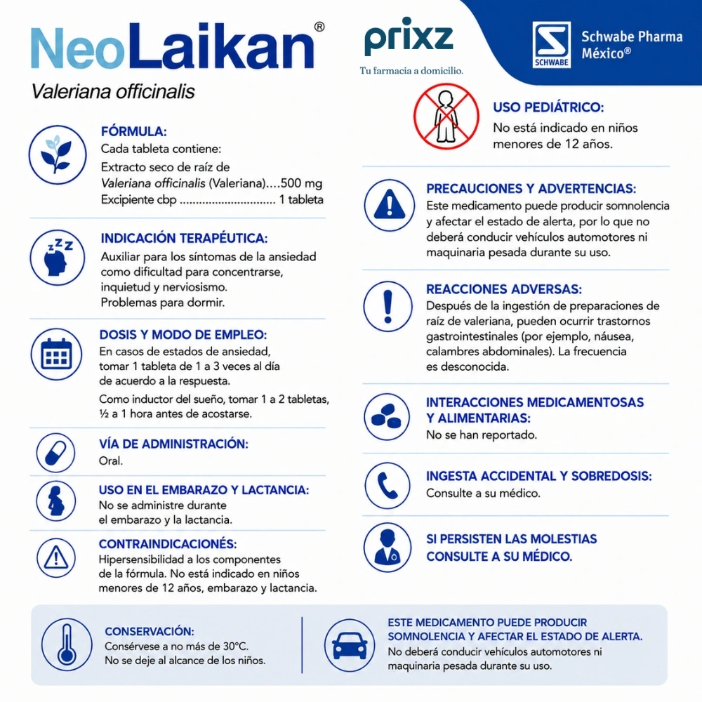 Neolaikan 500 Mg Con 30 Tabletas