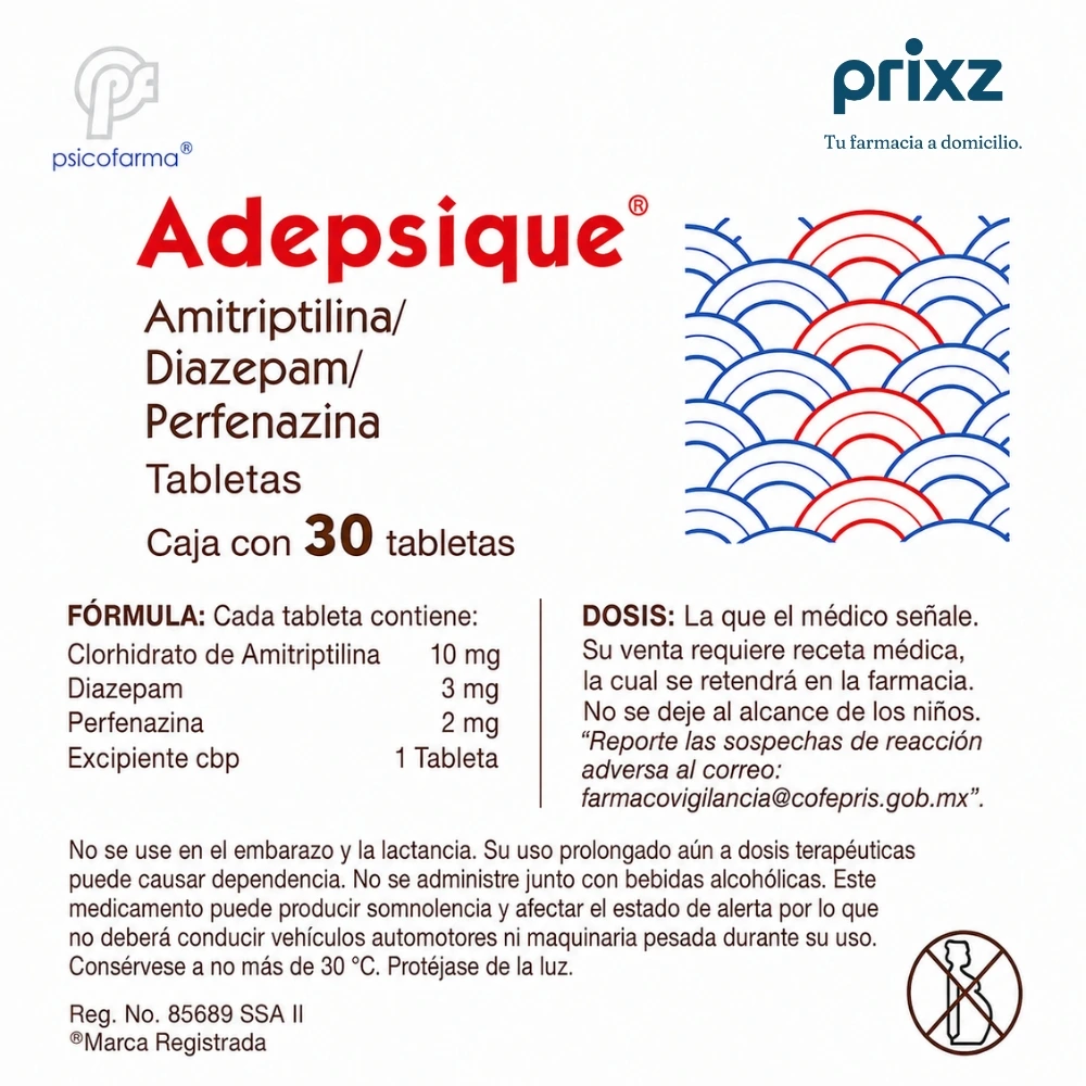 Adepsique 10 Mg Con 30 Tabletas