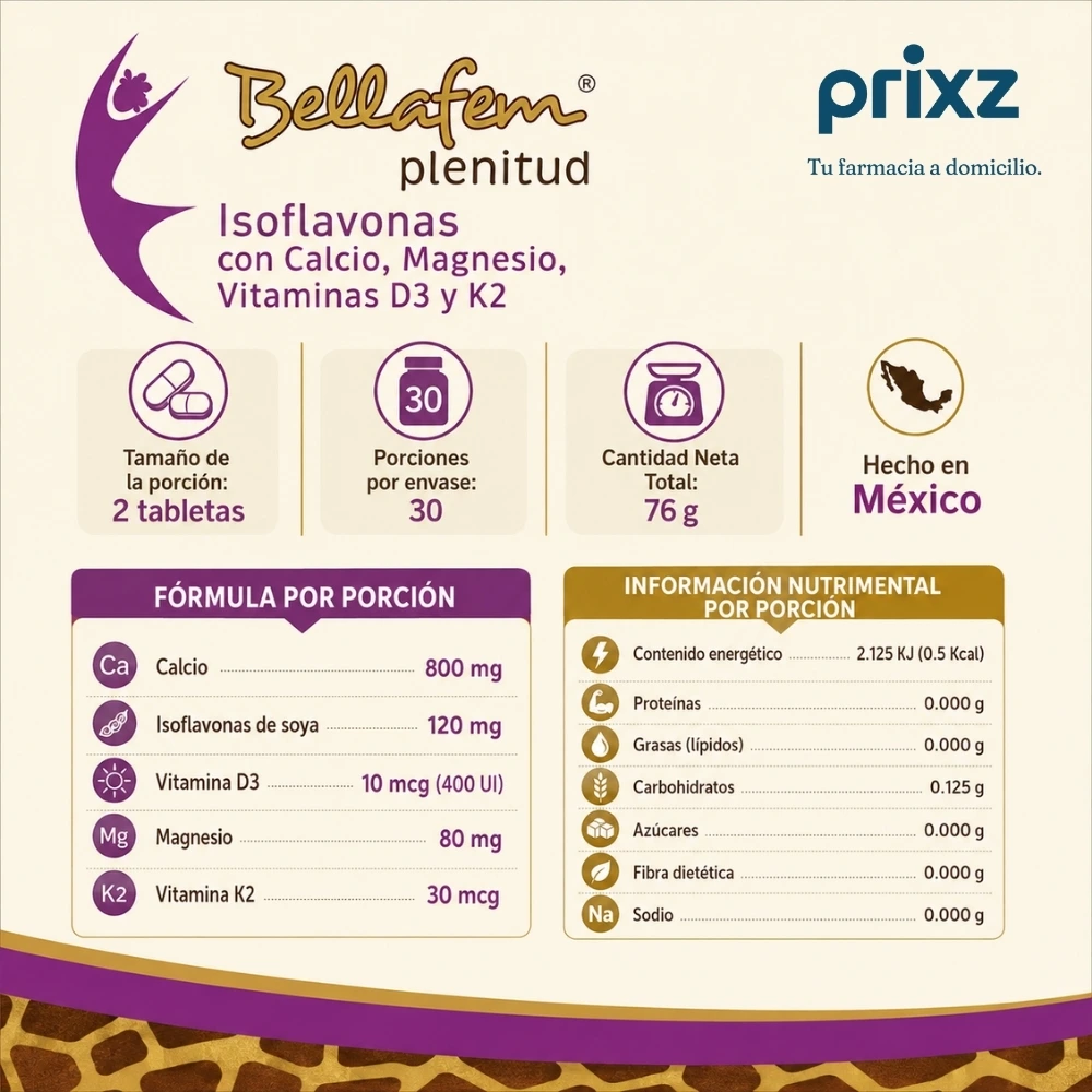 Bellafem Plenitud con 60 Tabletas