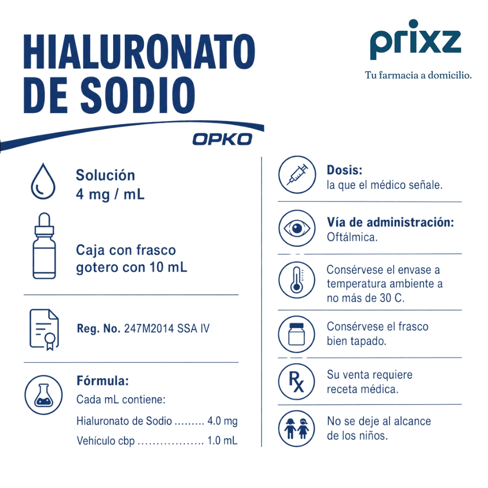 Hialuronato De Sodio 4 Mg Solución Con 10 Ml