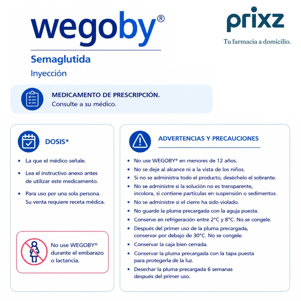 Wegovy Flextouch 2.4 Mg 3 Ml Con 4 Agujas