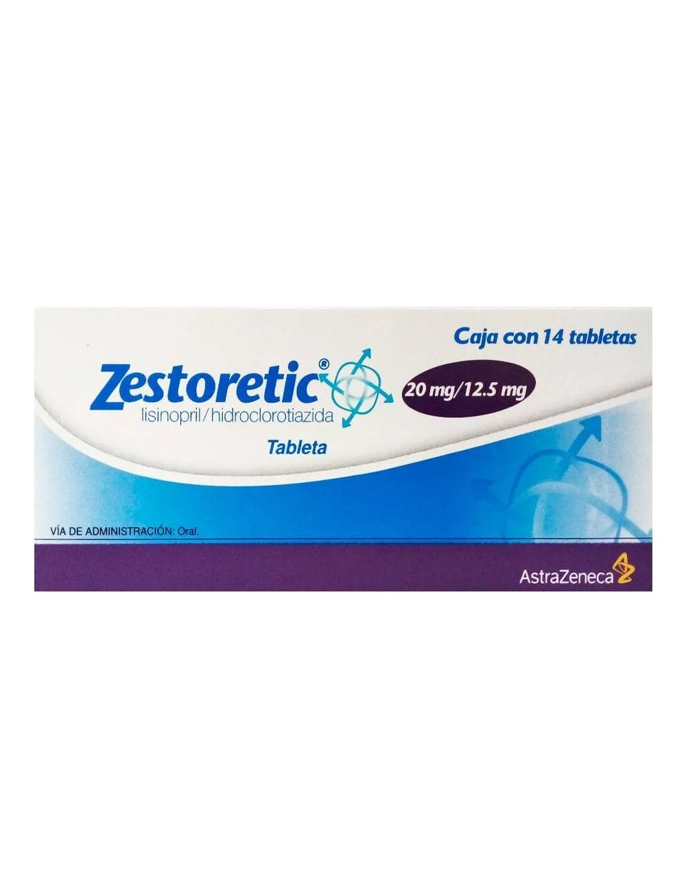 Comprar Zestoretic 20/12.5 Mg Con 14 Tabletas