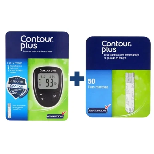 Comprar Contour Plus Kit Glucómetro + Tiras Reactivas