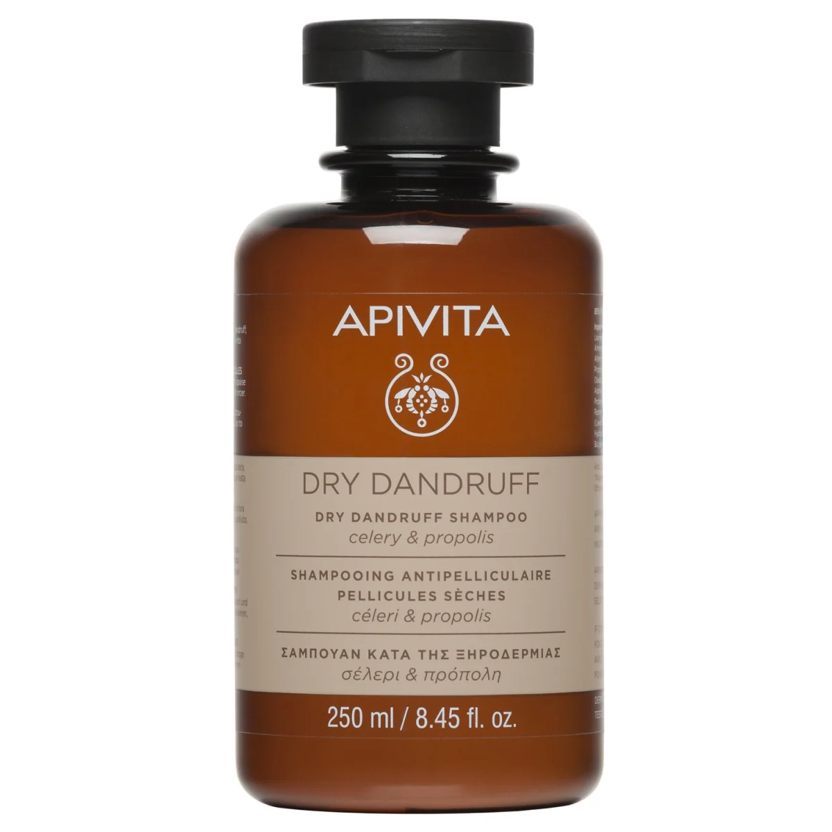Apivita Dry Dandruf Shampoo Para Caspa Grasa Con 250 Ml