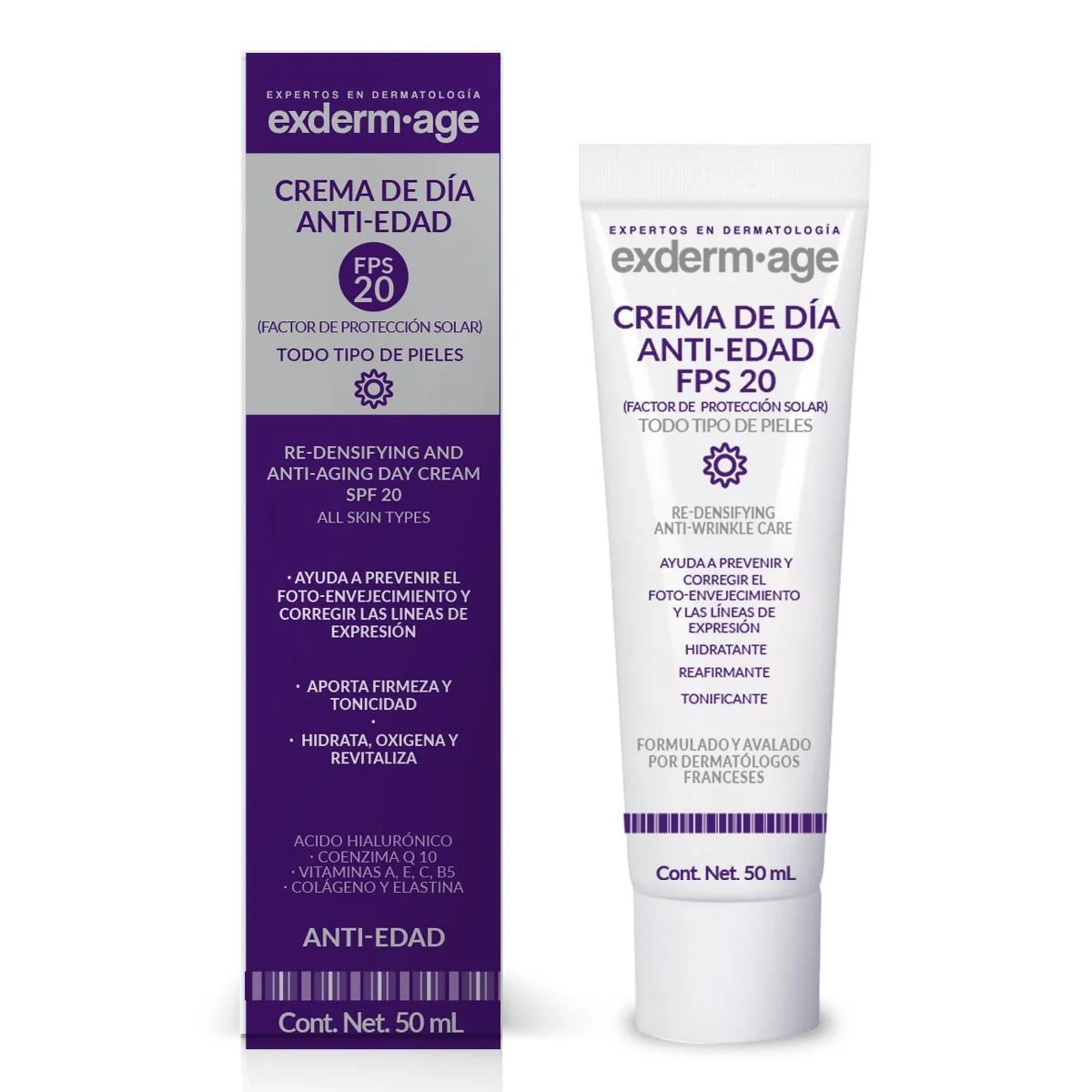 Comprar Exderm Age Crema De Día Anti-Edad Fps 20 Con 50 Ml