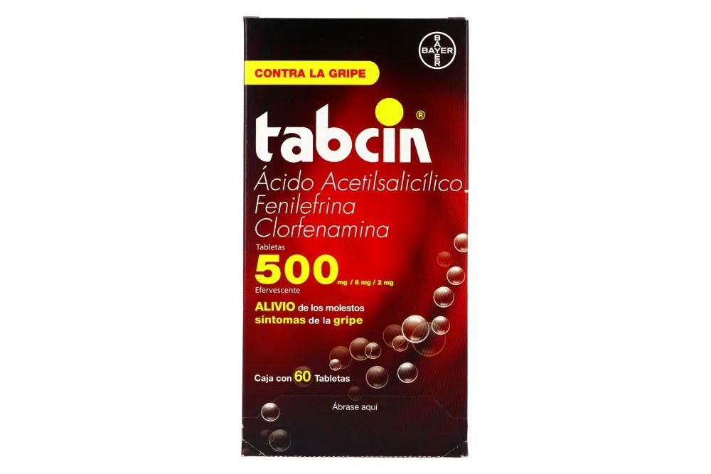 Comprar Tabcin 500/8/2 Mg Con 60 Tabletas Efervescentes