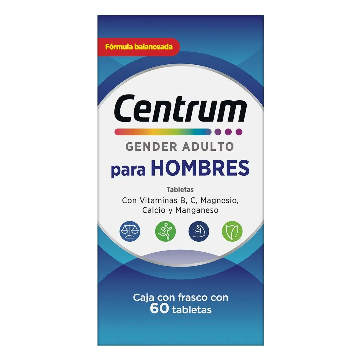 Comprar Centrum Gender+50 Hombre Multivitamínico Con 60 Tabletas