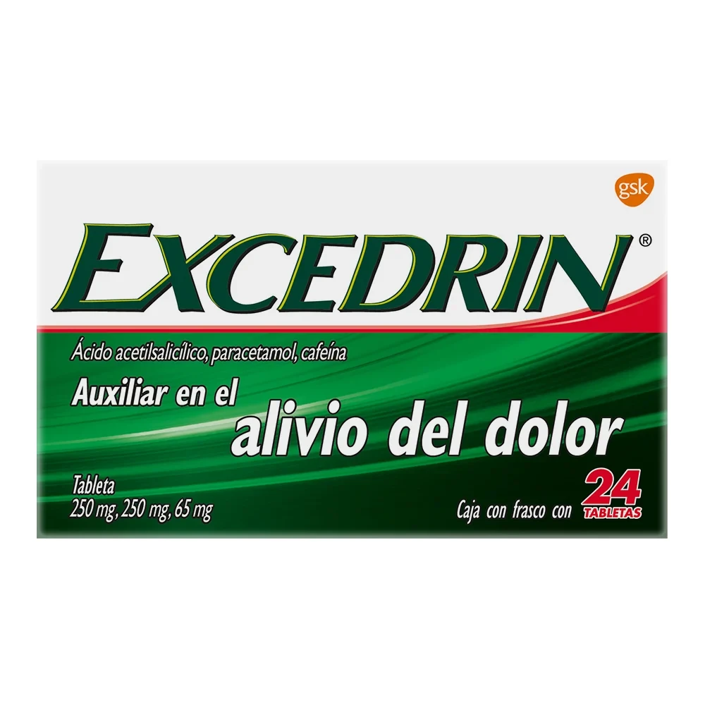 Comprar Excedrin 250/250/65 Mg Con 24 Tabletas