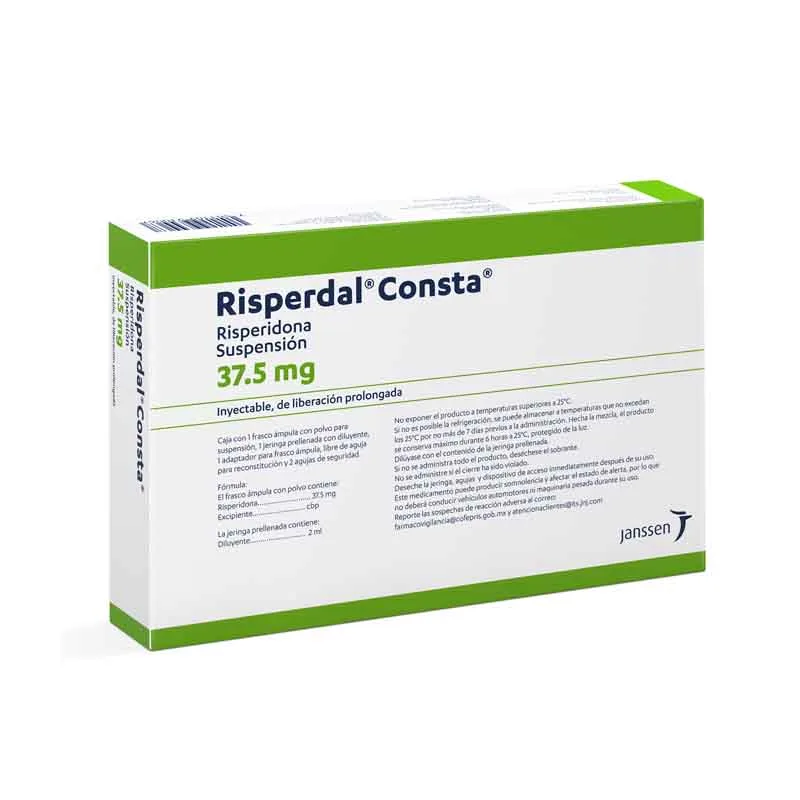 Risperdal Consta 37.5 Mg Suspensión Inyectable Polvo Y Jeringa