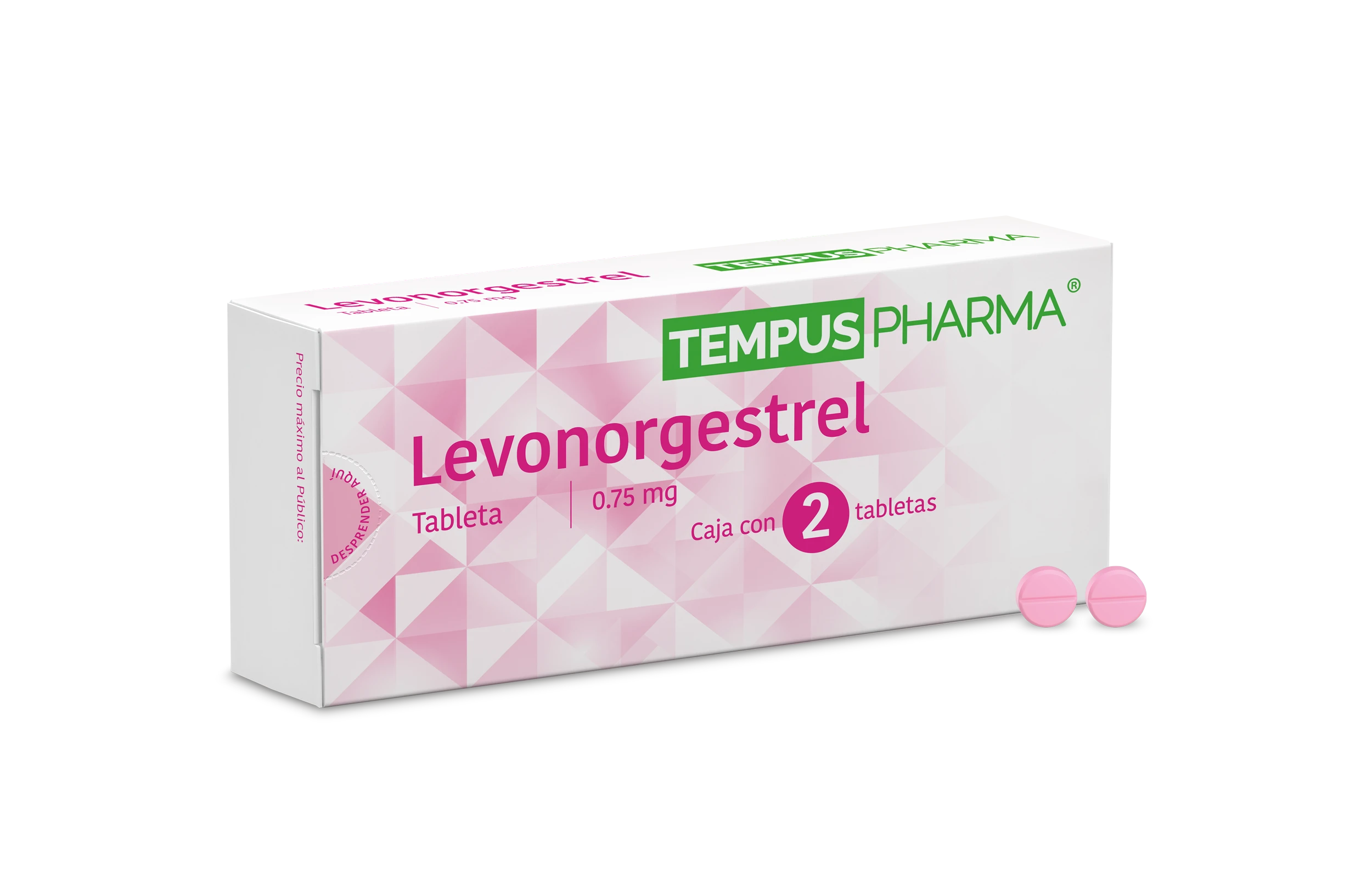 Comprar Levonorgestrel 0.75 Mg Con 2 Tabletas