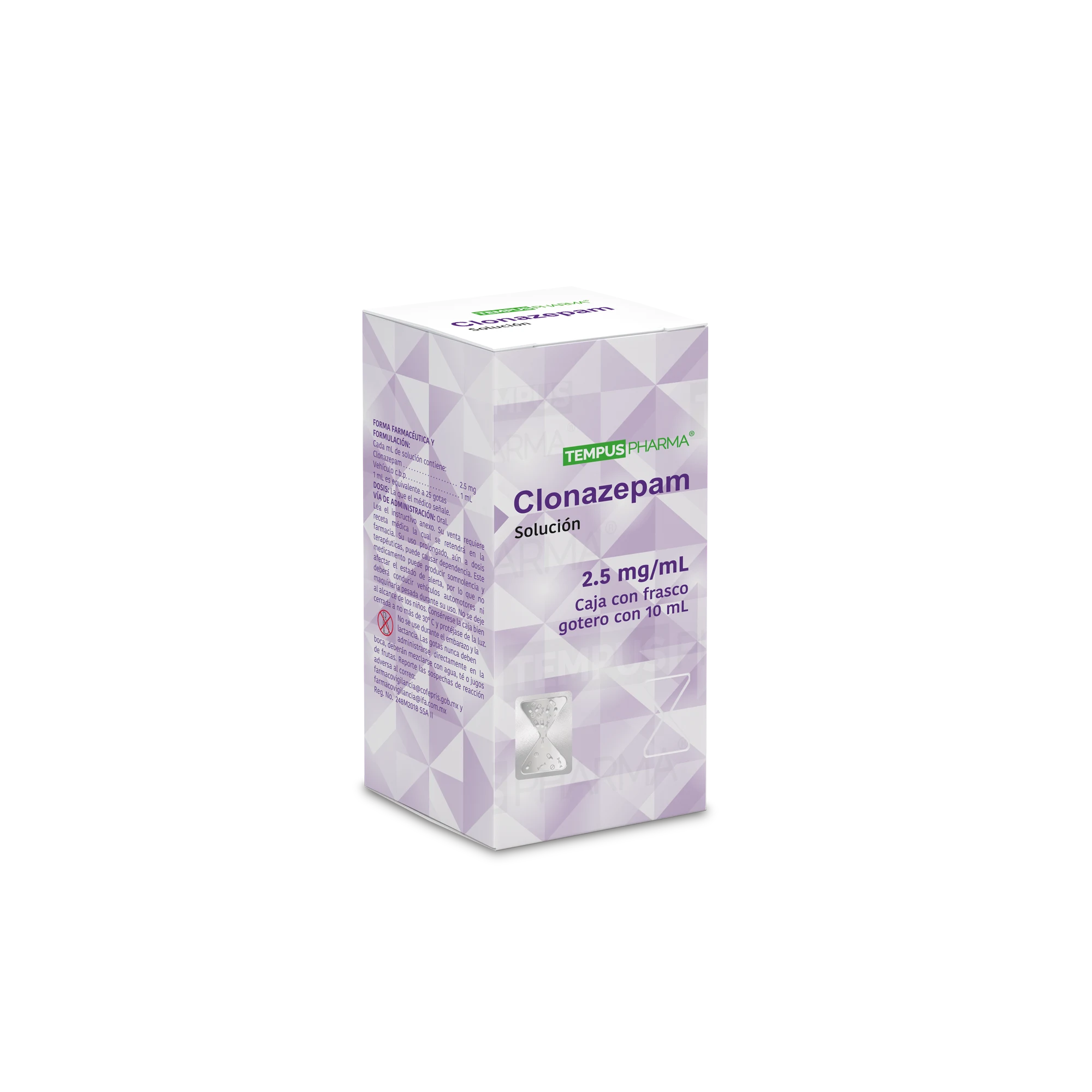 Comprar Clonazepam 2.5 Mg Con 10 Ml De Solución