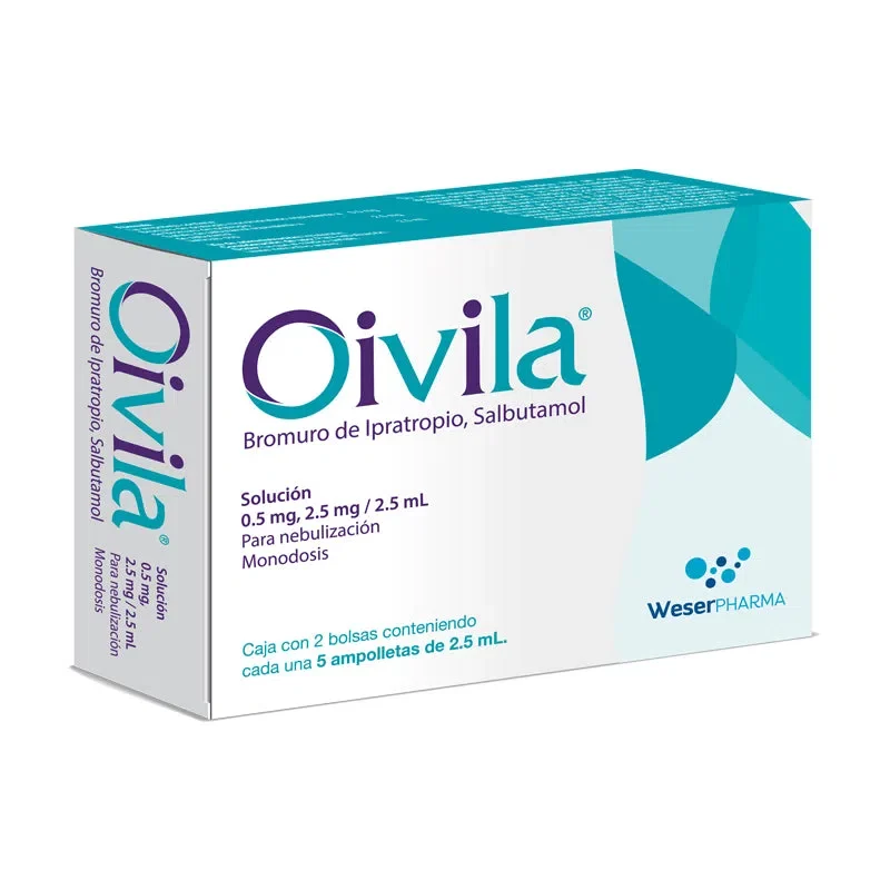 Comprar Oivila 0.5/2.5 Mg, Solución 2 Bolsas Con 5 Ampolletas