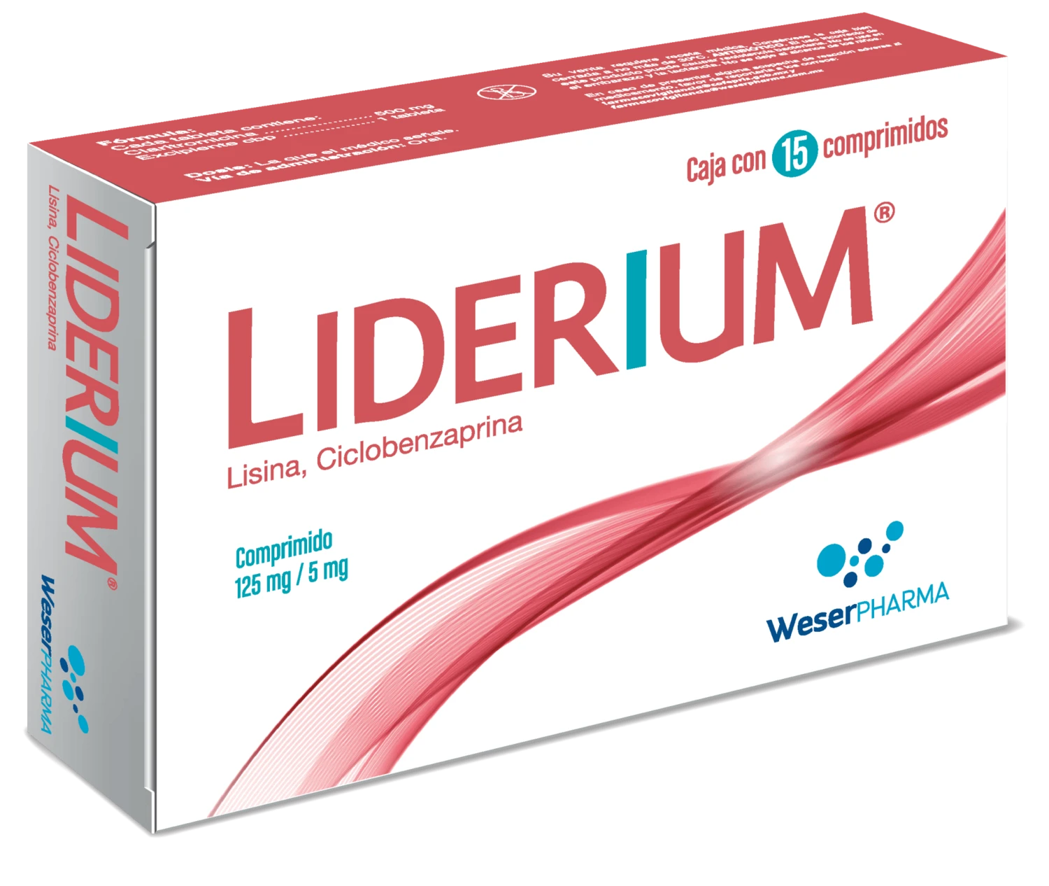 Comprar Liderium 125/5 Mg Con 15 Comprimidos