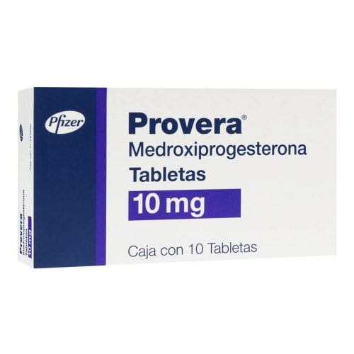 Provera 10 mg oral 10 tabletas Provera 10 mg oral 10 tabletas