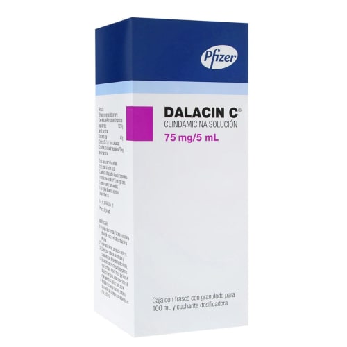 Dalacin c granulado 75 mg / 5 ml suspensión con 100 ml Dalacin c granulado 75 mg / 5 ml suspensión con 100 ml