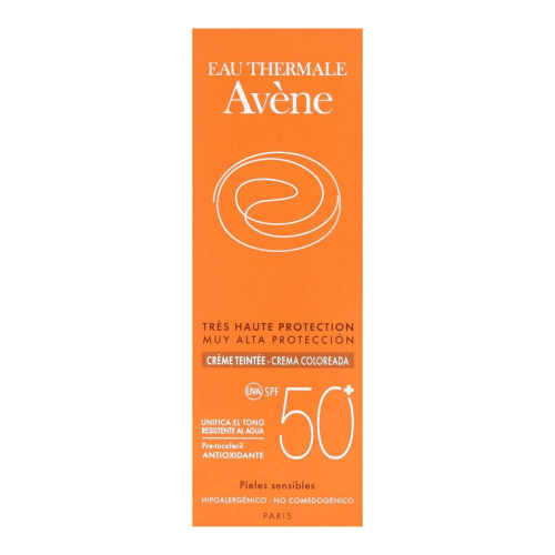Avène protector solar crema facial con color fps50+piel sensible para rostro 50 ml tubo precio Avène protector solar crema facial con color fps50+piel sensible para rostro 50 ml tubo precio