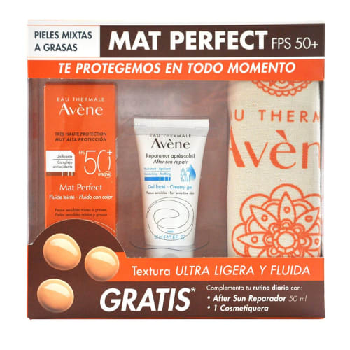 Avène mat perfect+after sun repador+ una cosmetiquera 3 piezas paquete precio Avène mat perfect+after sun repador+ una cosmetiquera 3 piezas paquete precio