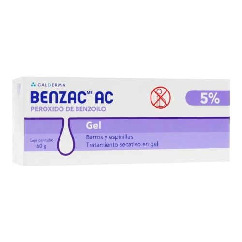 Benzac ac gel 5% tubo 60g Benzac ac gel 5% tubo 60g