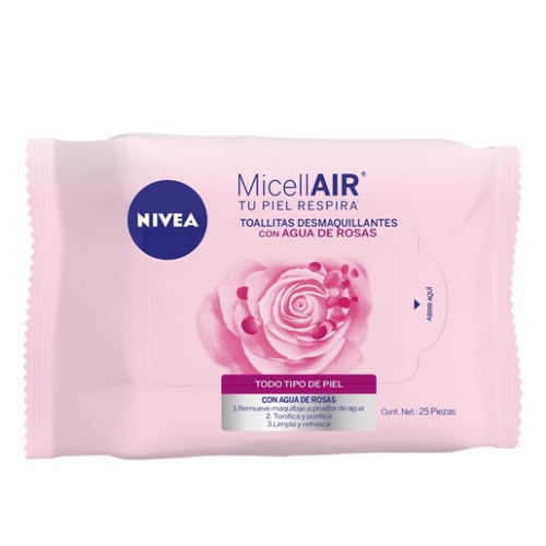 Nivea micellair toallitas desmaquillantes con agua de rosas 25 piezas empaque precio Nivea micellair toallitas desmaquillantes con agua de rosas 25 piezas empaque precio